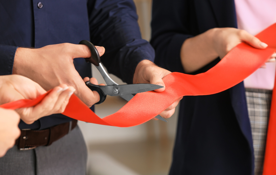 Ribbon Cutting Setup